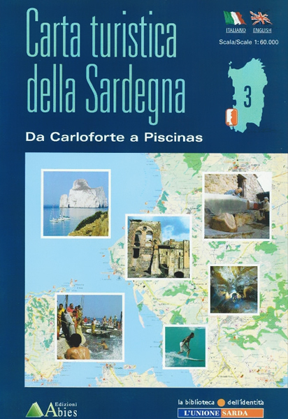 Von Carloforte bis Piscinas (3), Sardinien, 1:60.000