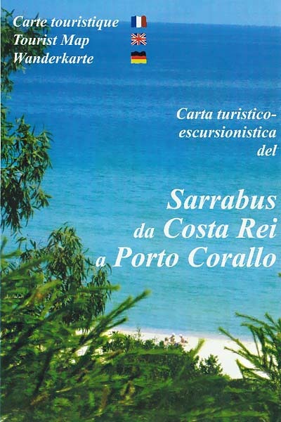 Wanderkarte Sarrabus da Costa Rei a Porto Corallo, Sardinien