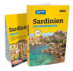 Sardinien, Reiseführer plus Maxi-Faltkarte, Aufl. 2023